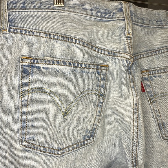 Levi’s 501 CT custom tapered button fly distressed light denim jeans 29 x 32 - Picture 7 of 12